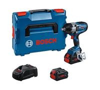 Bosch GDS 18V-1000 Professional Destornillador de Impacto a Batería 18V, 1/2", 350-1000 Nm, 1750 RPM, Incluye 2 Baterías y Funda