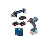 Bosch GDX 180-LI + GWS 180-LI (2 x 4,0 Ah; GAL 18V-40)