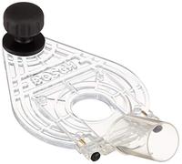 Bosch GKF 600 - Placa base con empuñadura y racor de aspiración, pack de 1