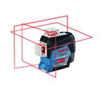 Bosch Professional Sistema 12V Nivel Láser GLL 3-80 C (1 batería 12V + cargador, láser rojo, interior, conexión Bluetooth, alcance hasta 30 m, soporte universal BM1, en L-BOXX)