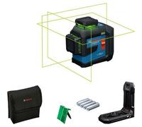 Bosch Nivel láser GLL 80-33 G Openfield — láser verde, alcance 30 m, soporte LB 10