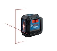 BOSCH GLL50-20 - Láser de línea cruzada autonivelante de 50 pies, incluye soporte magnético integrado y 2 pilas AA