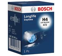Bosch Lámpara halógena H4 Longlife Daytime 12V 60/55W para SEAT Ibiza, Cordoba (Ref 1 987 302 048)