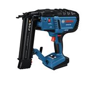 BOSCH GNH18V-18MN - Clavadora sin escobillas de calibre 18 de 18 V, potencia inalámbrica, sujeta hasta 2.000 clavos por carga, activación con una sola mano, limpieza de atascos sin herramientas, doble