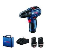Bosch GSR 12 V-30 Taladro/atornillador a batería (2× GBA 12V 2.0 Ah + GAL 12V-40 + (Brushless))