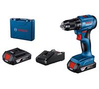 BOSCH GSR 185-Li - Kit profesional | Motor sin escobillas | Velocidad (1ª/2ª) - 0-500/0-1900 RPM | Tamaño del portabrocas 13 mm | Uso de fabricación y construcción | 1 batería de 18 V y 1 cargador
