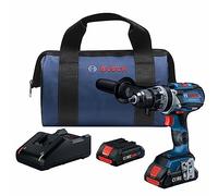BOSCH GSR18V-975CB25 Kit de taladro/destornillador de 18 V sin escobillas de 1/2 pulgada con (2) baterías compactas CORE18V 4.0 Ah
