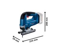 Bosch GST 185-LI 0Ah 06015B3021 Sierra caladora a batería