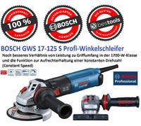 BOSCH GWS 17-125S 1700W Ø125mm Amoladora angular profesional KickBack Control⭐⭐⭐