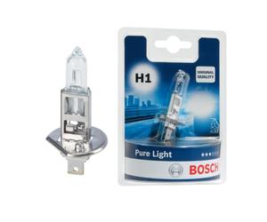 Bosch H1 Pure Light, Lampadina Alogena para Faro Delantero, 12 V 55 W, Calidad Original - Casquillo Tipo P14,5s - Recambio de Luz para Coche, Paquete de 1 Lámpara