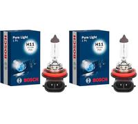 Bosch H11 55W 1 987 302 084 Compatible con VW Golf VII Hatchback 5G1, BQ1, BE1, BE2 Touran 5T1 Golf V Hatchback 1K1 Golf VII Variant BA5, BV5 TOURAN 1T1, 1T2 Passat B6 Variant 3C5 (Paquete de 2)