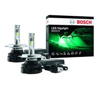 Bosch ~H4 LED Gigalight - faros delanteros para automóviles - 12 V 30 W, blanco frío 6000 K - juego de 2 bombillas LED - solo para uso todoterreno