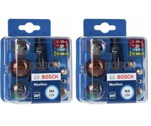 Bosch H4 Maxibox estuche de lámparas de repuesto, 12V (Paquete de 2)