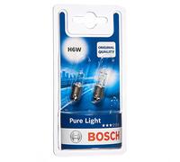 Bombilla BOSCH H6W Pure Light 12V/6W, 2 Pieza