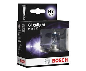 Bosch H7 Plus 120 Gigalight Lámparas para faros - 12 V 55 W PX26d - Lámparas x2