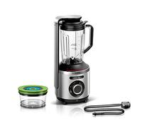 Bosch Hogar Bosch MMBV622M VitaMaxx - Batidora de vaso al vacío, con potencia de conexión 1000W, color plata, incluye Jarra de plástico tritán 1,5L y recipiente de vacío 0,75L