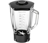 Bosch Hogar Muz9Mx1 - Vaso De Batidora De Vidrio, Accesorio Para Robots De Cocina Optimum, 2.3 Litros, Transparente Y Negro