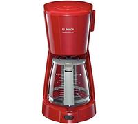 Bosch Hogar TKA3A034 CompactClass Extra Cafetera de goteo, capacidad para 10 tazas,1,25 litros, color rojo