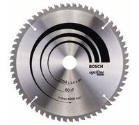 Bosch Professional 2 608 640 436 - Hoja de sierra circular Optiline Wood - 254 x 30 x 2,0 mm, 60 (pack de 1)