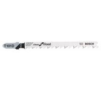 BOSCH Hoja de sierra para sierra alternativa T 101 D Clean for Wood (3 uds) 2608630558