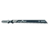 BOSCH Hoja de sierra para sierra alternativa T 111 C Basic para Madera (5 uds) 2608630033