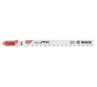 BOSCH Hoja de sierra para sierras oscilantes T 102 H Clean para PVC (5 uds) 2608667446