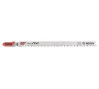 Bosch Professional 5x Hojas de sierra de calar T 302 H Clean for PVC (para Planchas de PVC, PA y PS, accesorios Sierra de calar)