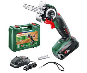 Bosch Home and Garden 18 Nanoblade - Sierra inalámbrica Advancedcut, sistema de 18 voltios, en estuche de transporte, verde