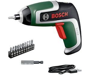 Bosch Home and Garden AAtornillador a batería compacto IXO, 7.ª generación, 3,6 V, 2,0 Ah, 5,5 Nm, con cable micro USB, compatible con los accesorios de la colección IXO, atornilla hasta 190 tornillos