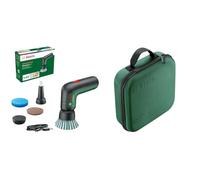 Bosch Home and Garden Cepillo de Limpieza eléctrico UniversalBrush (Incluye batería de 3,6 V integrada, 1 Cable Micro USB y 4 Accesorios de Limpieza, en Caja de cartón)+Bosch Estuche de almacenamiento