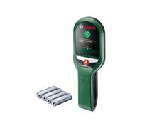 Bosch Home and Garden Detector digital UniversalDetect (4 pilas AAA, cartón, profundidad maximima Deteccion metales no ferrosos: 50 mm, metales ferrosos: 100 mm, corriente eléctrica: 250 mm), Verde, Talla Unica