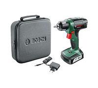Bosch Home and Garden EasyDrill 12 - Taladro atornillador a batería (Con batería integrada, Cargador, Punta de destornillador), Negro/Verde, 12 V