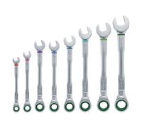Bosch Home and Garden – Juego de llaves de trinquete combinadas, 8 piezas, resistentes a la corrosión