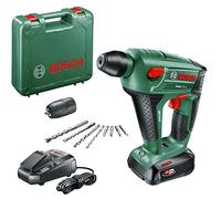 Bosch Home and Garden - Martillo perforador a batería (Sistema de 18 V, en maletín), Uneo Maxx, 1 Batería (2,5 Ah)