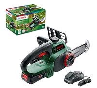 Bosch Home and Garden Motosierra inalámbrica UniversalChain 18 (batería de 2,5 Ah, Cargador, Sistema SDS, Longitud de la Hoja: 200 mm, Sistema de 18 voltios, en Embalaje de cartón)