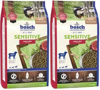 Bosch HPC Sensitive Cordero y arroz | Alimento seco para Perros nutricionalmente sensibles de Todas Las Razas | 1 x 1 kg (Paquete de 2)