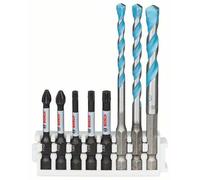 Bosch Impact Control Conjunto Puntas Destornillador Eléctrico, 8-teilig, Mezcla