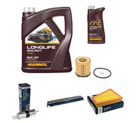 Bosch Inspección Set 6L mannol Longlife 504/507 5W-30 para Calefacción BMW X1