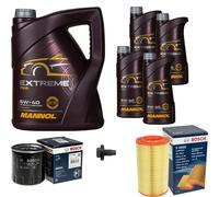 Bosch Inspección Set 7/L mannol extreme 5W-40 para Peugeot Boxer Caja