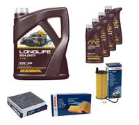 Mannol 7715 SAE 5W-30 Longlife Aceite VW 504.00/507.00 ,MB 229.51 ,4x1 de Litro