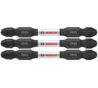 BOSCH ITDEPH32503 - Juego de 3 puntas Phillips #3 de 2-1/2 pulgadas resistentes al impacto de doble extremo