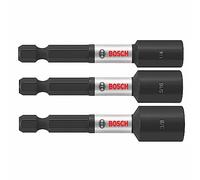 BOSCH ITNS2492 - Juego de 3 tuercas resistentes al impacto, 2-9/16 pulgadas, surtido