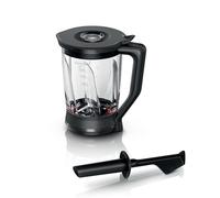 Bosch - Jarra de cristal, Accesorio para robot de cocina, Negro, MUZ9MX2
