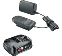 Bosch Juego básico de batería y Cargador de 18 V (1 batería de 2,5 Ah; Cargador AL 18 V-CV en Caja de cartón)