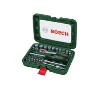 Bosch Juego Carraca 1/4" 37 Piezas Con Vasos Y Puntas, Carraca 72 Dientes, Hasta 93 Nm, Ángulo De Trabajo 5°, Empuñadura Ergonómica Y Estuche