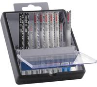Bosch Juego de 10 hojas de sierra de calar Pro Wood and Metal (para chapa de acero, madera dura, longitud de 100 mm, accesorio profesional)