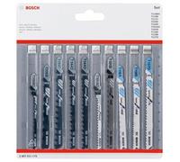 BOSCH Juego de 10 hojas de sierra para sierra alternativa Madera+Metal 2607011170