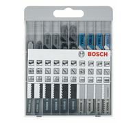 BOSCH Juego de 10 hojas de sierra para sierra oscilante Basic para metal y madera T 119 BO (2x); T 119 B (2x); T 111 C (2x); T 218 A; T 118 G; T 118 A; T 118 B 2607010630