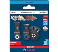 Bosch Juego de 3 piezas de corte experto | Para tubos de acero inoxidable, madera con metal, longitud mm, accesorio profesional multiherramienta