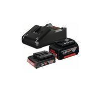Bosch Juego de batería Profesional de 18 V (2 baterías GBA de 18 V y 4,0 Ah + Cargador rápido GAL 18 V-40, en Caja)